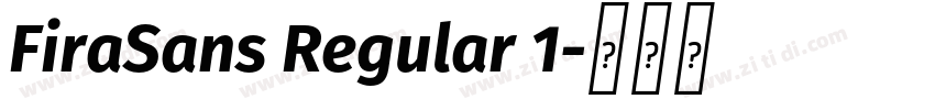 FiraSans Regular 1字体转换